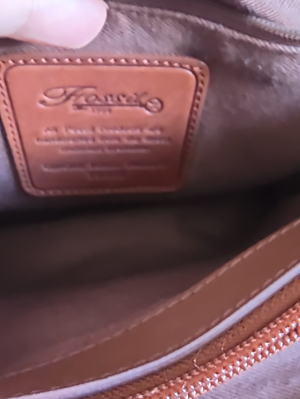 FOSSIL | Woven Straw Hand Bag Leather Trim Wood Handles - Picture 3 of 5